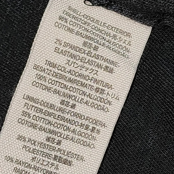 Free People Womens Black Drape Front Moto Jacket 2 - Picture 6 of 6